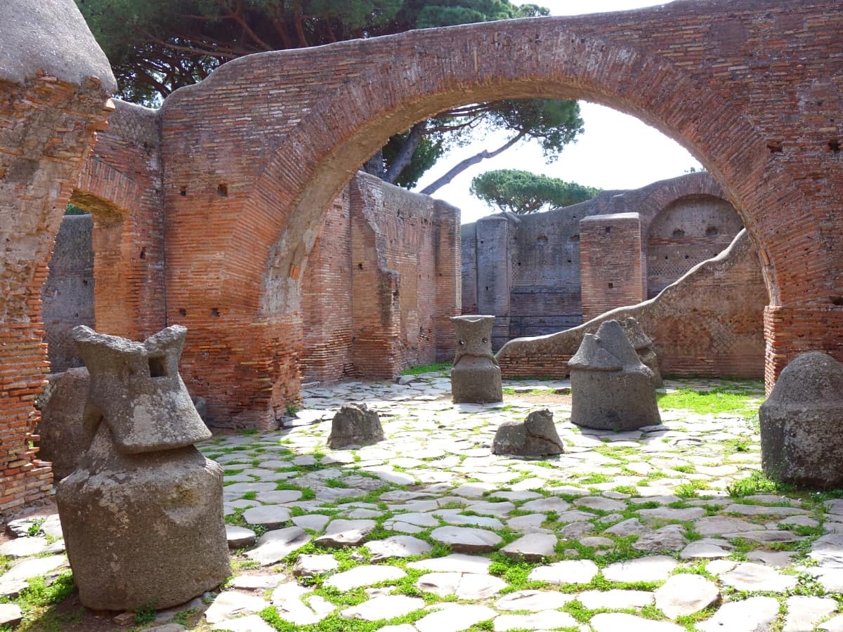 Ruins of Ostia Antica near Rome